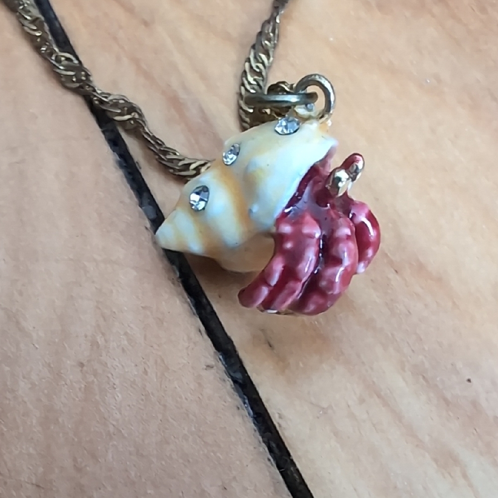 Hermit Crab Pendant Necklace